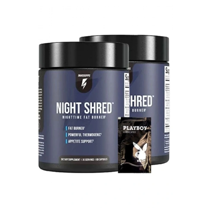 Innosupps 2li Night Shred Nighttime Fat Burner 60 Caps + 1 Hediy.e Jel ASMX2-2:0376
