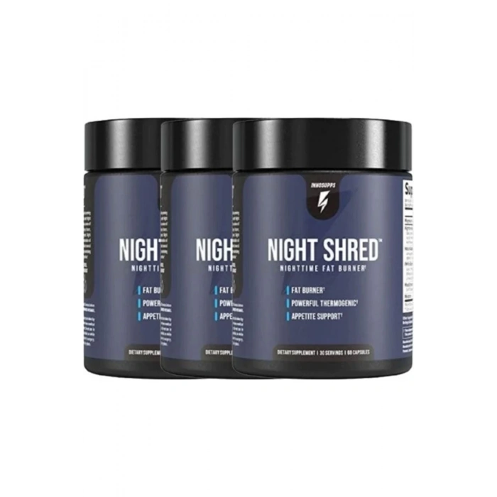 Innosupps Night Shred 3Lü Adet Nighttime Fatburner Tvipof-92-4:0395 60 Caps