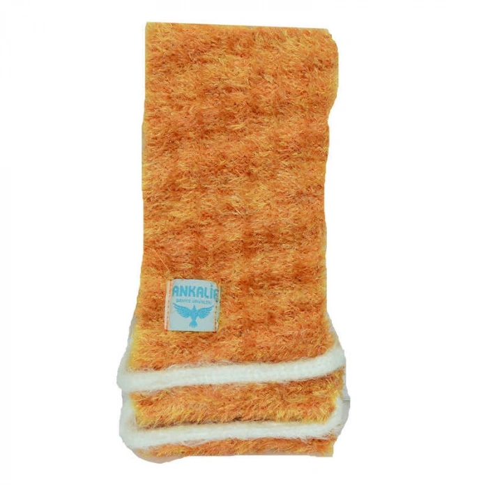 İpli Sırt ve Vücut Yumuşak Banyo Lifi Tcu-Sarı 56x10 Cm