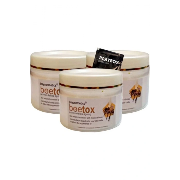 İpsycosmetics Beetox Arı Özü Kremi 100 ml x 3 adet + Jel