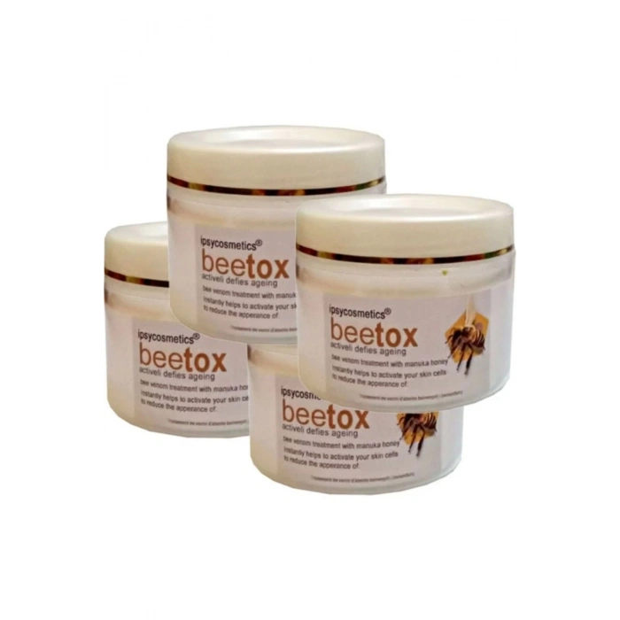 İpsycosmetics Beetox Doğal Arı Özü - Yüz Cilt Dekolte Boyun Kremi 100 ml x 4 adet