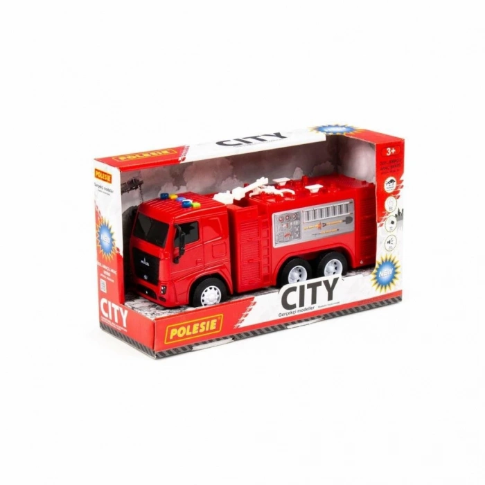 Işıklı Sesli Sürtmeli itfaiye Aracı 25 cm