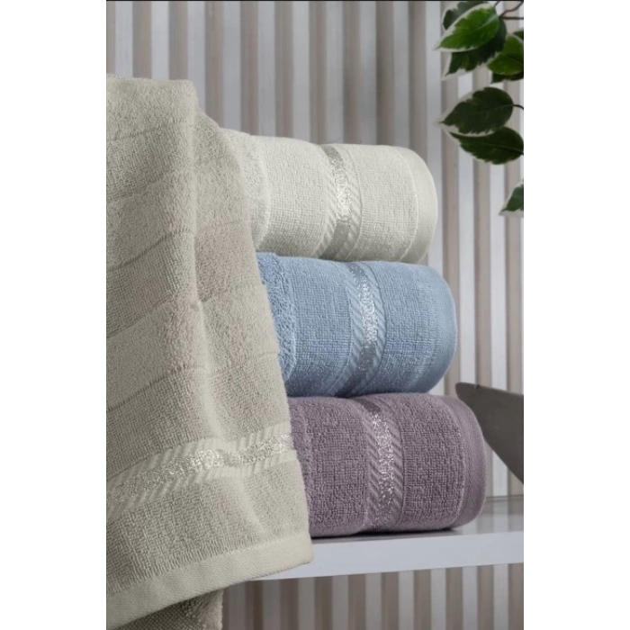 Jakarlı 4´lü 50x90 El Havlusu Nila