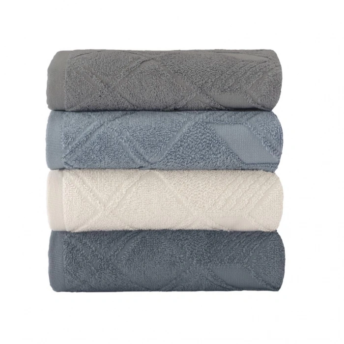 Jakarlı 4´lü 50x90 El Havlusu Pma