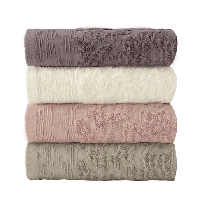 Jakarlı 4´lü 50x90 El Havlusu Sakura