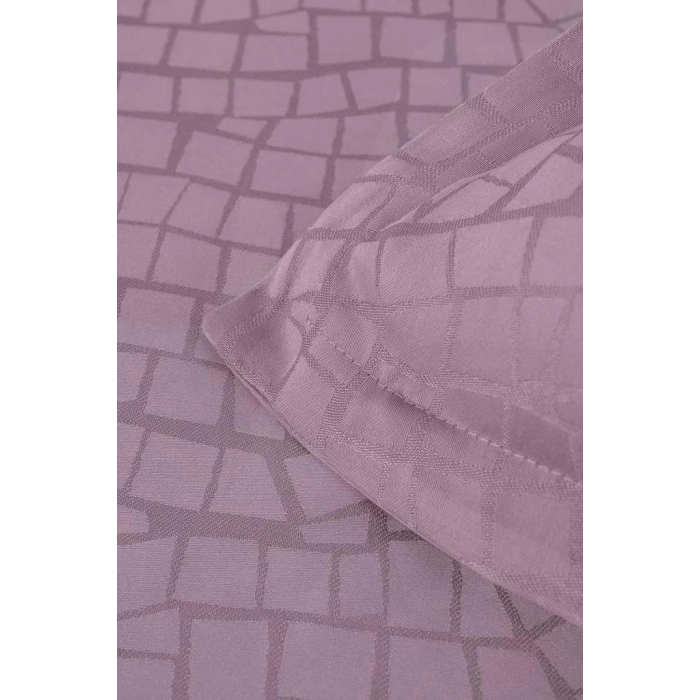 Jakarlı Saten Çift Kişilik Nev Takımı Adelya Puce