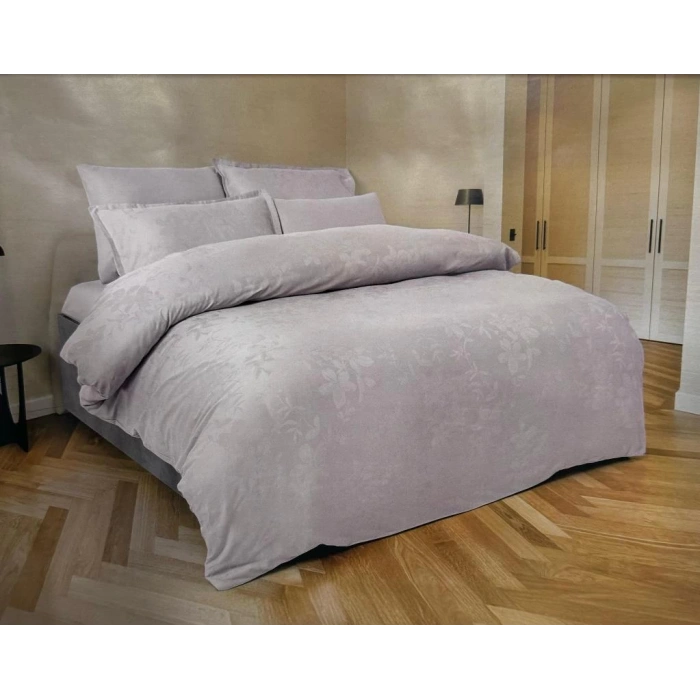 Jakarlı Saten Çift Kişilik Nev Takımı Perle Marble