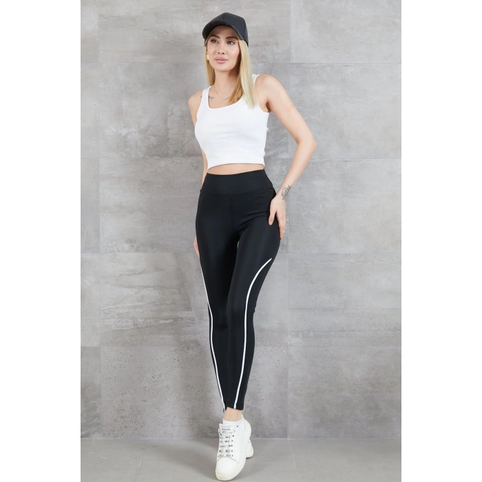 Kadın İ̇nce Şerit Detay Tayt