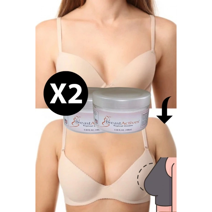 Kadınlara Özel Göğüs Aktifleştirici Masaj Bakım Kremi 100 ml 2 adet