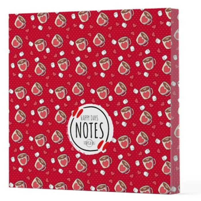 Kahve 9 - Çizgisiz Yan Boyamalı Defter