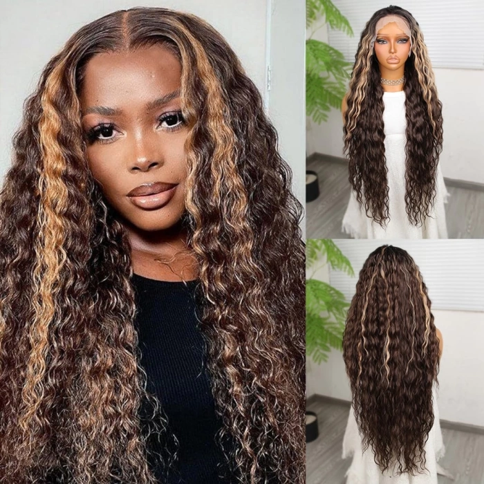 Kahverengi Balköpüğü Işıltılı Fiber Sentetik Tül Peruk