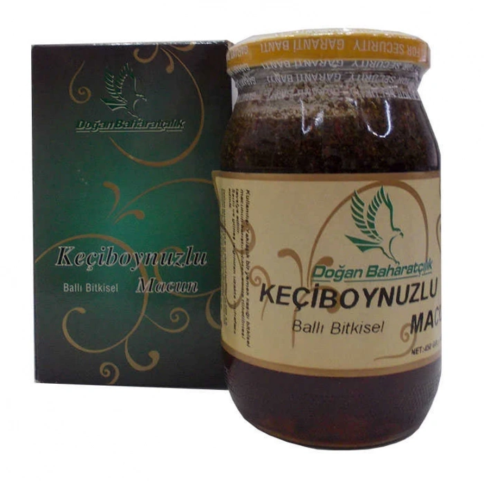 Keçiboynuzlu Ballı sel Karışım Cam Kavanoz 450 Gr