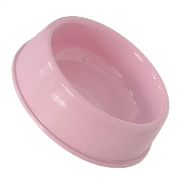 Kedi Köpek Plastik  Ve Su Kabı 20 cm - 200 ml Pembe