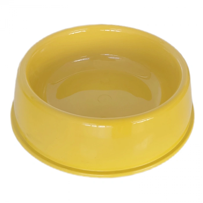 Kedi Köpek Plastik  Ve Su Kabı 20 cm - 200 ml Sarı