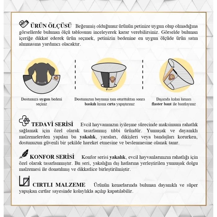 Kedi Köpek Yakalık 4XS 5x16-19cm