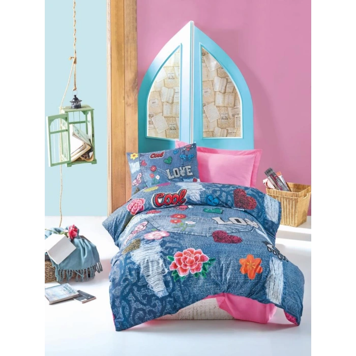 Kelly Pembe Ranforce Nev Takımı Tek Kişilik