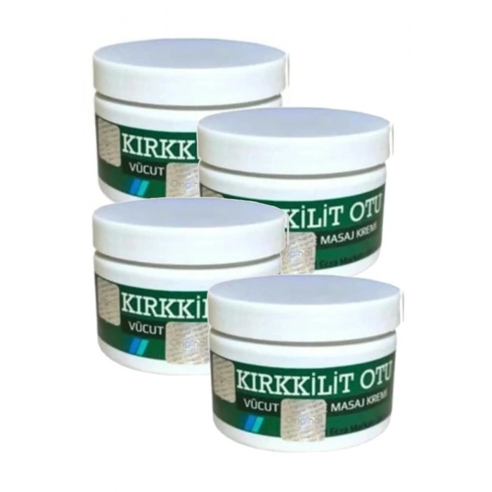 Kırkkilit otu 4x150 ml Kas Bel Sırt Adale Sızıları İçin Masaj Bakım Kremi