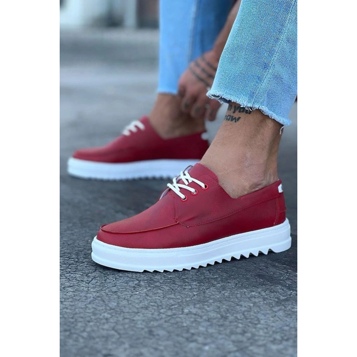 Kırmızı Erkek Saraclı Casual Ayakkabı