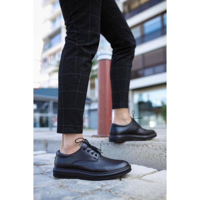 Klasik Erkek Ayakkabı  Siyah (Siyah Taban)