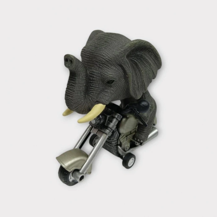 Koca Kafalı Sürücü Hayvan Figür - Fil