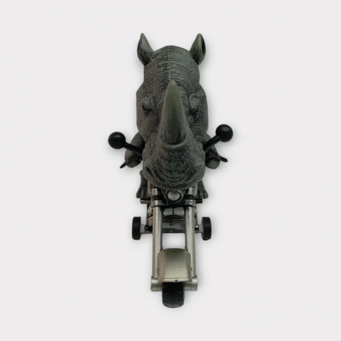 Koca Kafalı Sürücü Hayvan Figür - Gergedan