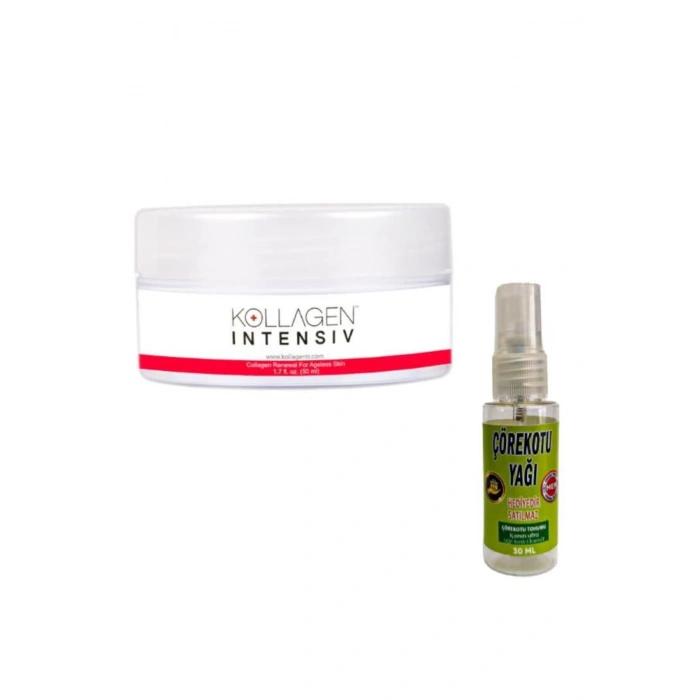 Kollagen Intensiv Kırşıklıklara Karşı Zamana Meydan Okuyan Yüz Bakım Kremi 50 ml+Masaj Yağıyla