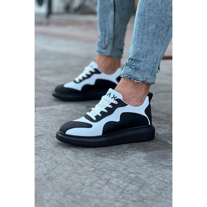 Kömür Beyaz Erkek Casual Ayakkabı