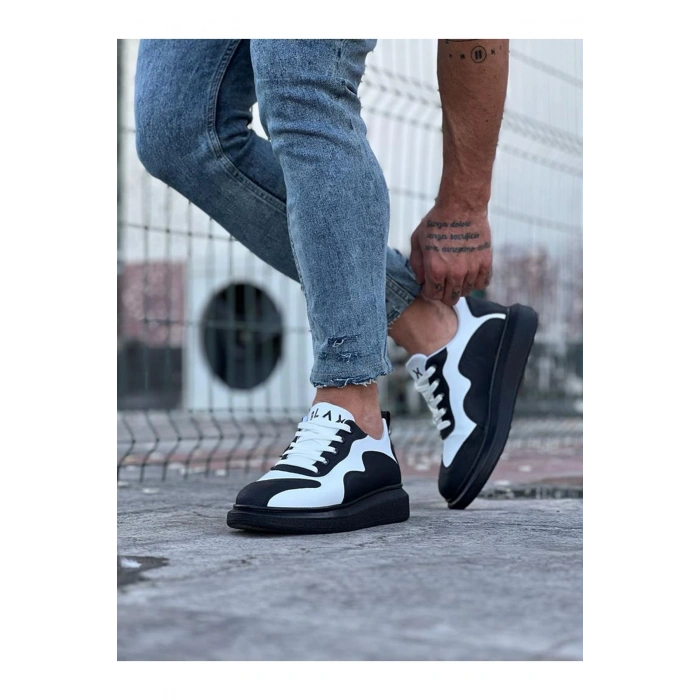 Kömür Beyaz Erkek Casual Ayakkabı