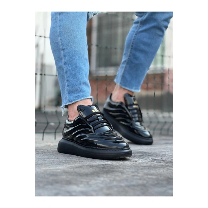 Kömür Rugan Erkek Casual Ayakkabı