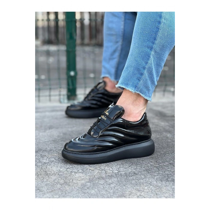 Kömür Rugan Erkek Casual Ayakkabı