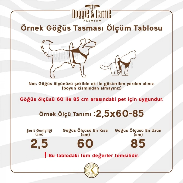 Köpek Bel Tasması 85 cm Haki