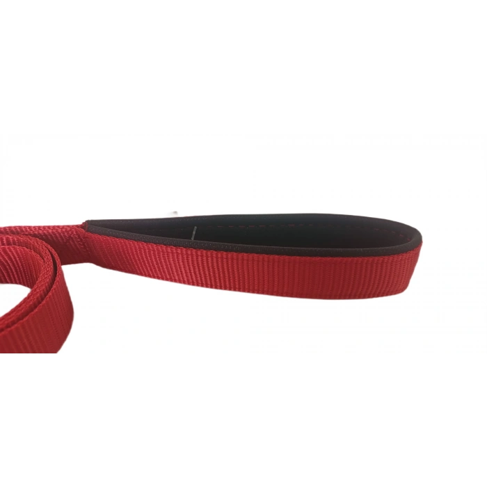 Köpek Gezdirme Kayışı 1,5 cm x 115 cm Kırmızı