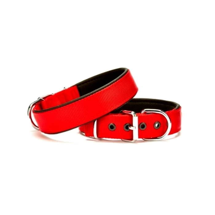 Köpek Tasması Softlu 3 cm x 65 cm Kırmızı