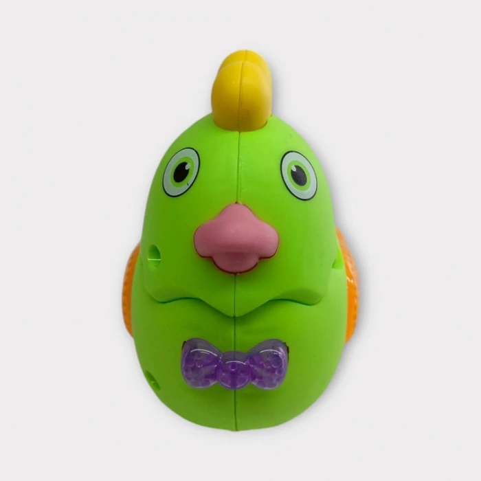 Kurmalı Işıklı Sevimli Tavuk - Yeşil