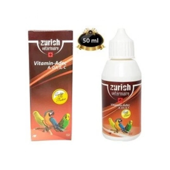Kuş Vitamini A, D3, E, C Vitaminleri 50 ml ADEC