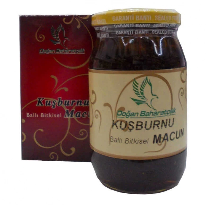 Kuşburnulu Ballı sel Karışım Cam Kavanoz 450 Gr