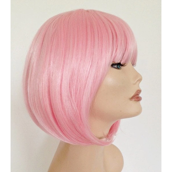 Küt Peruk - Toz Pembe (Açık Pembe)
