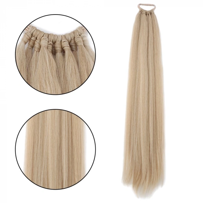 Lastik Tokalı At Kuyruğu Düz / Balköpüğü Platin Röfle