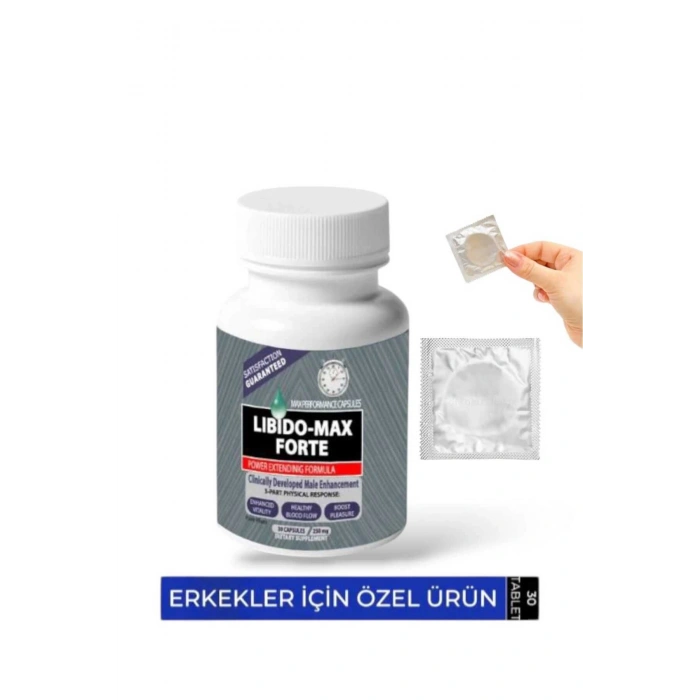 L.ibi.do Ma.x Fo.rte 30lu Performans Destekleyici Takviye + Prezervatif HEDİYE