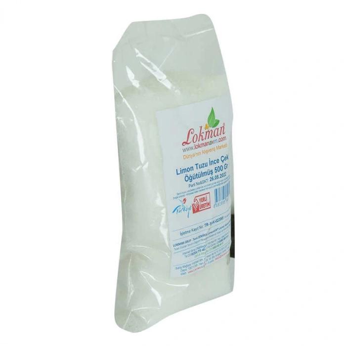 Limon Tuzu İnce Çekim Öğütülmüş 500 Gr Paket