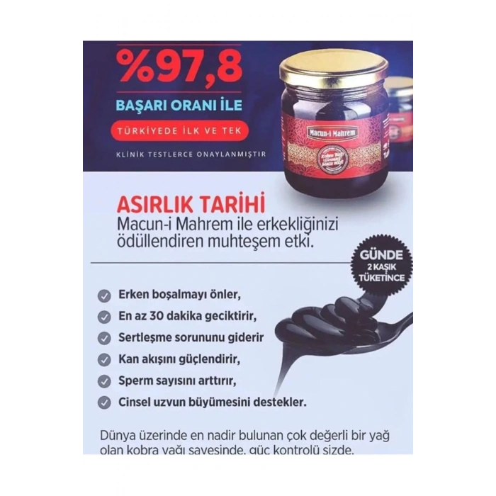 Macun-i Mahrem Erkeklere Özel Doğal Karışım 240 Gr