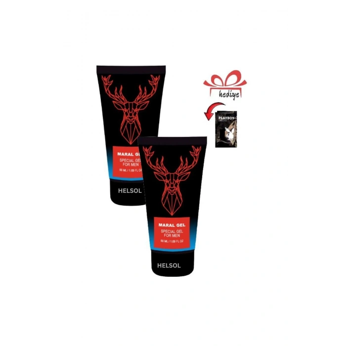 Maral Erkeklere Güç ve li Etkili Bakım ve Masaj Jeli 50 ml x 2 adet + Lubricant ile