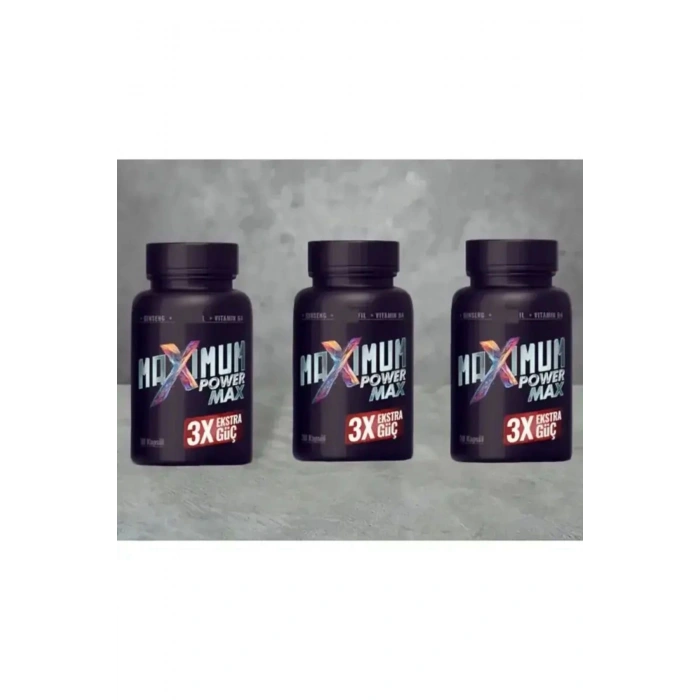 Maximum Power Max 3x Effect Erkeklere Extra Sertlik Maxìmum Güç 30 Lu X 3 Adet