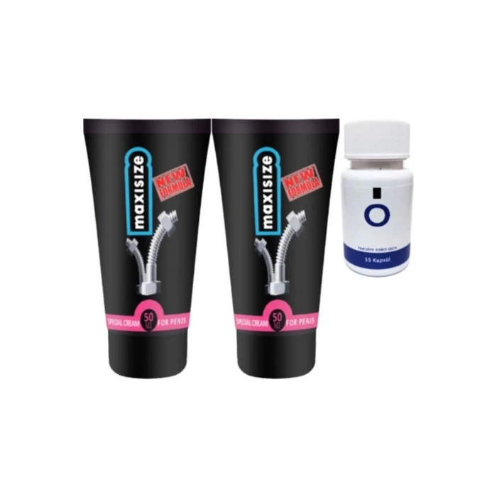 Maxsize 2 Adet Erkeğe Özel 50 ml Krem + Yanında O Caps 15li Erkeğe