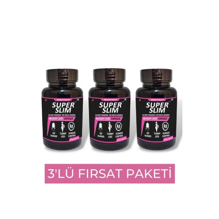 Medinutrica Super Slim Bay/ Kullanımına Uygun 30lu Takviye X 3 Adet