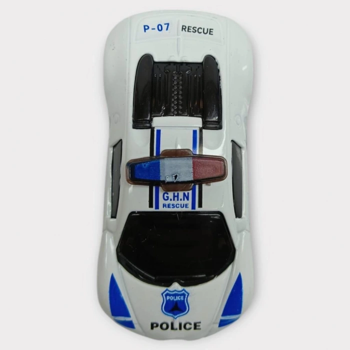Metal Mini Polis Arabası  8 cm - Polis - 2
