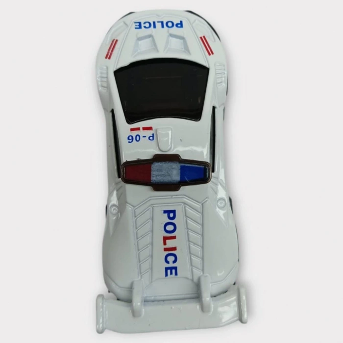 Metal Mini Polis Arabası  8 cm - Polis - 3