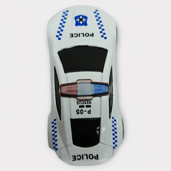 Metal Mini Polis Arabası  8 cm - Polis - 5