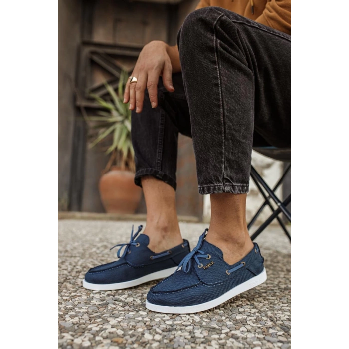 Mevsimlik Keten Ayakkabı  Mavi