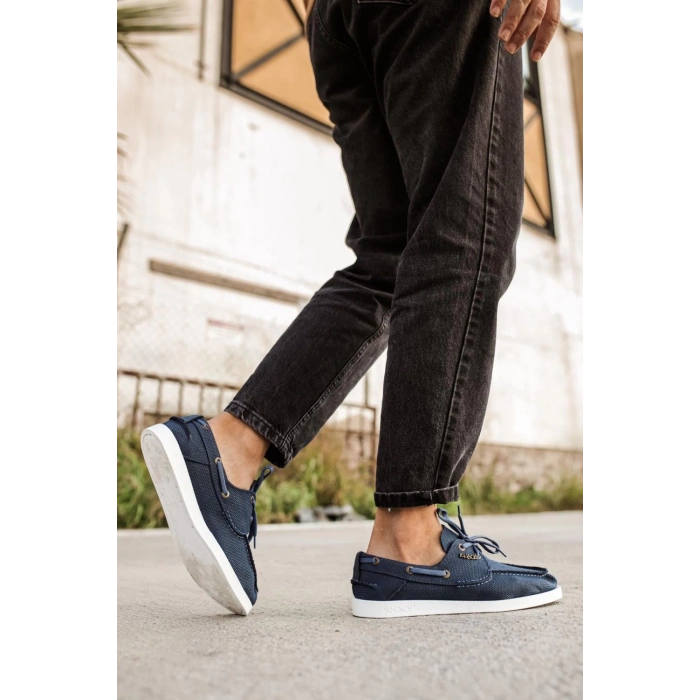 Mevsimlik Keten Ayakkabı  Mavi